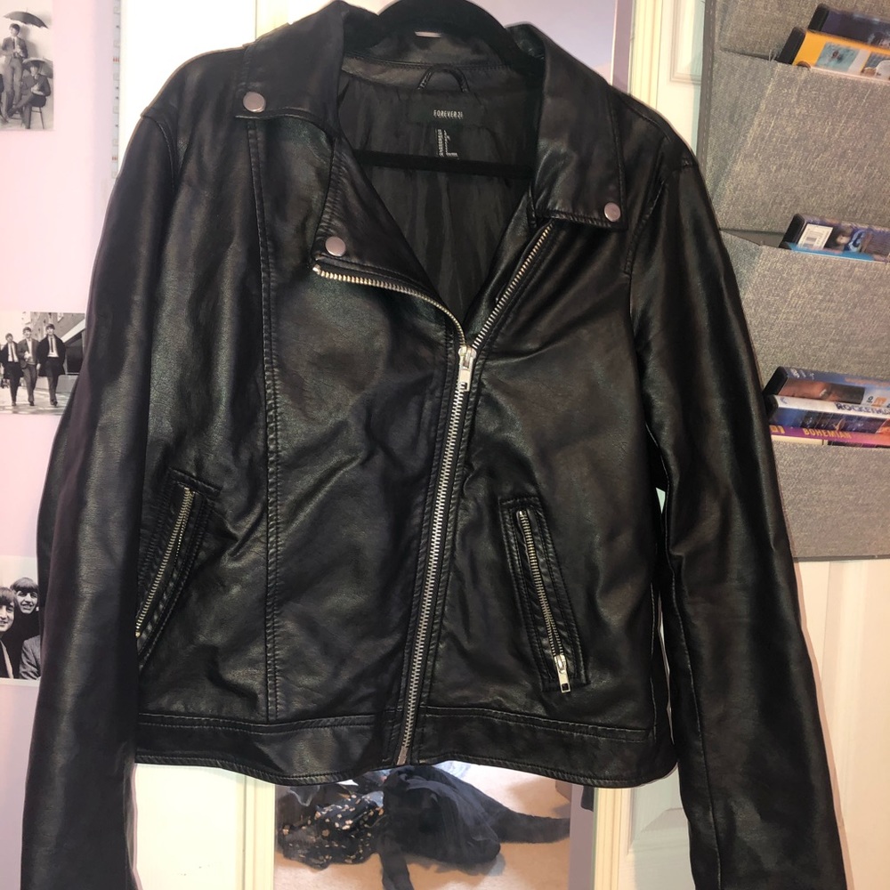 Forever21 - faux leather jacket!
